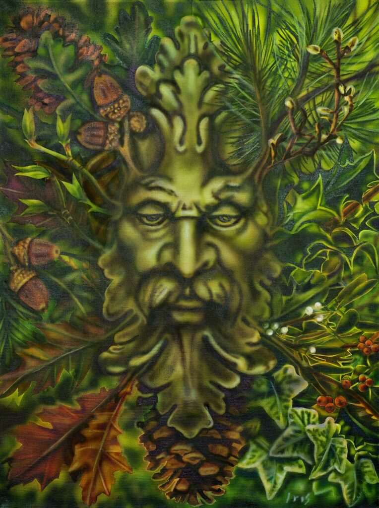 green man by lisa iris