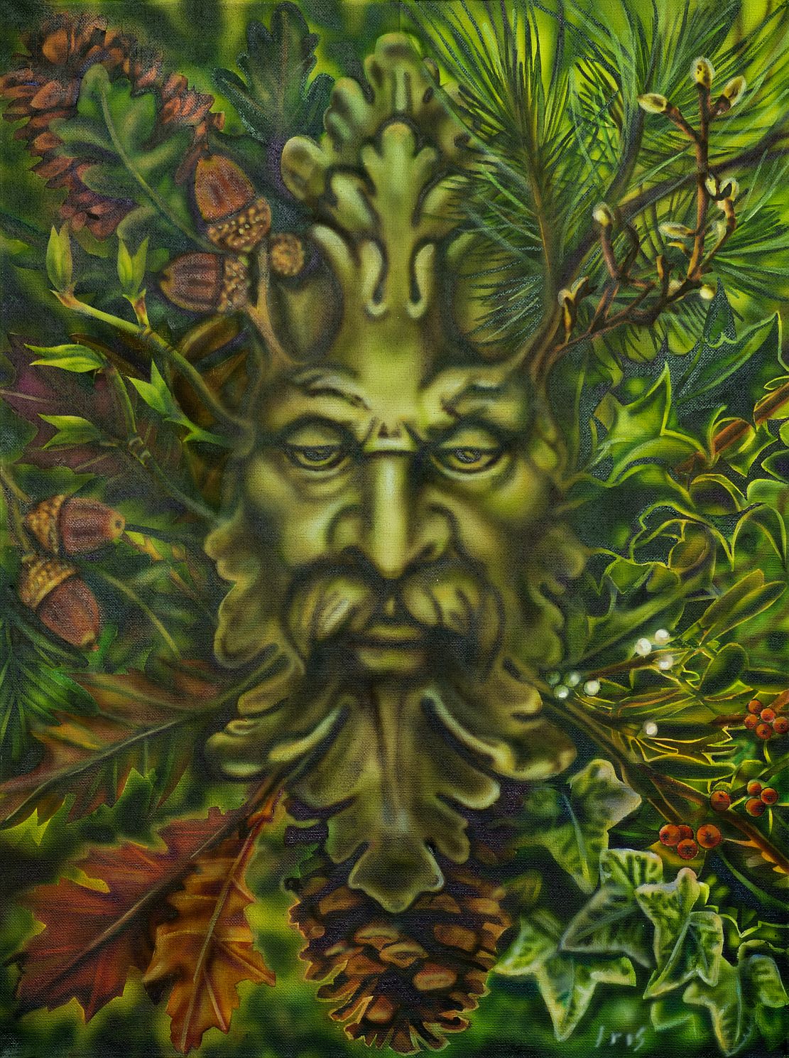 'Green Man' by Lisa Iris